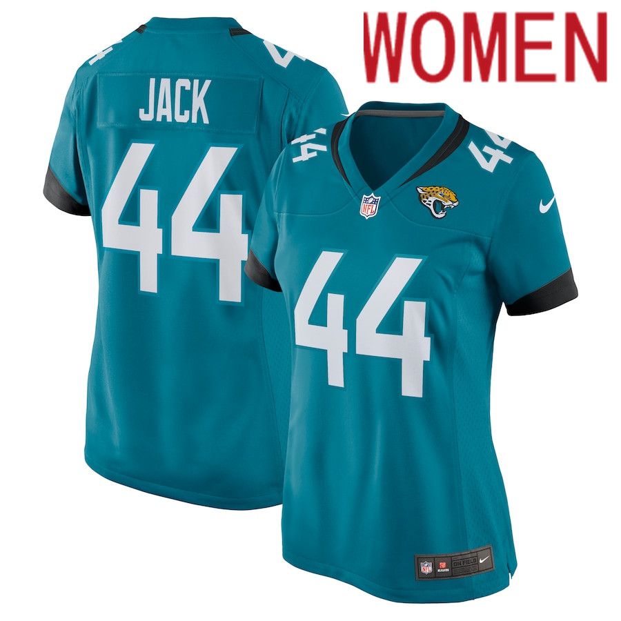 Women Jacksonville Jaguars #44 Myles Jack Nike Green Nike Game NFL Jersey